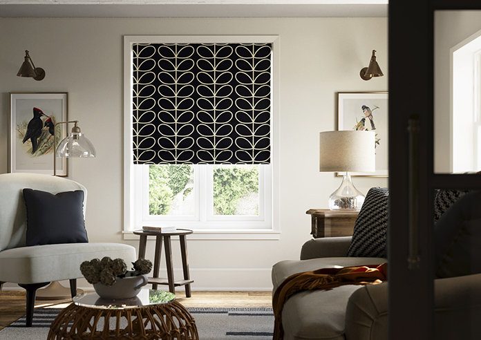 Orla Kiely Jumbo Linear Stem, Liquorice - Roman Blind - Image 3